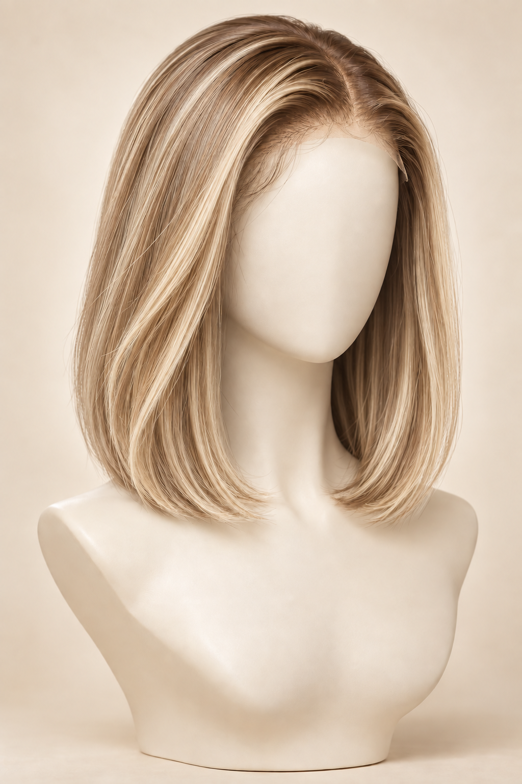 Stilinspiration für eine individuelle blonde Bobperücke